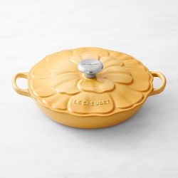 Le Creuset Signature Enameled Cast Iron Petal Braiser, 2 1/4-Qt., Honey