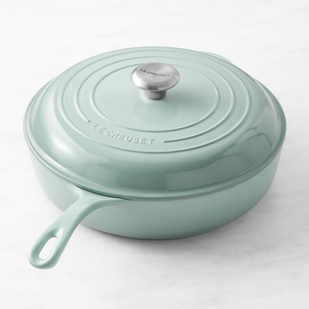 Le Creuset Signature Enameled Cast Iron Deep Sauté Pan, 4.25-Qt. - 4.5-Qt., Sea Salt