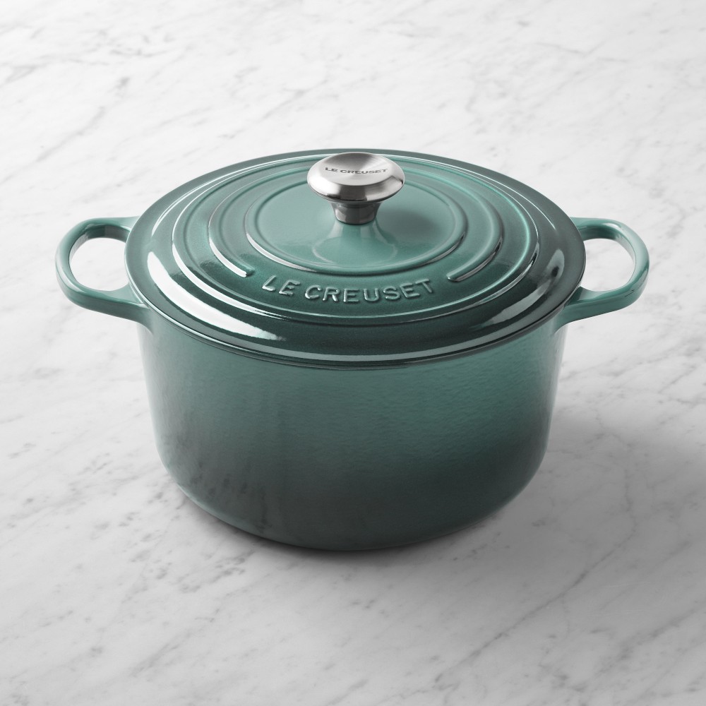 Le Creuset Signature Enameled Cast Iron Deep Round Oven, 6 1/2-Qt. - 6 1/2-Qt., Ocean