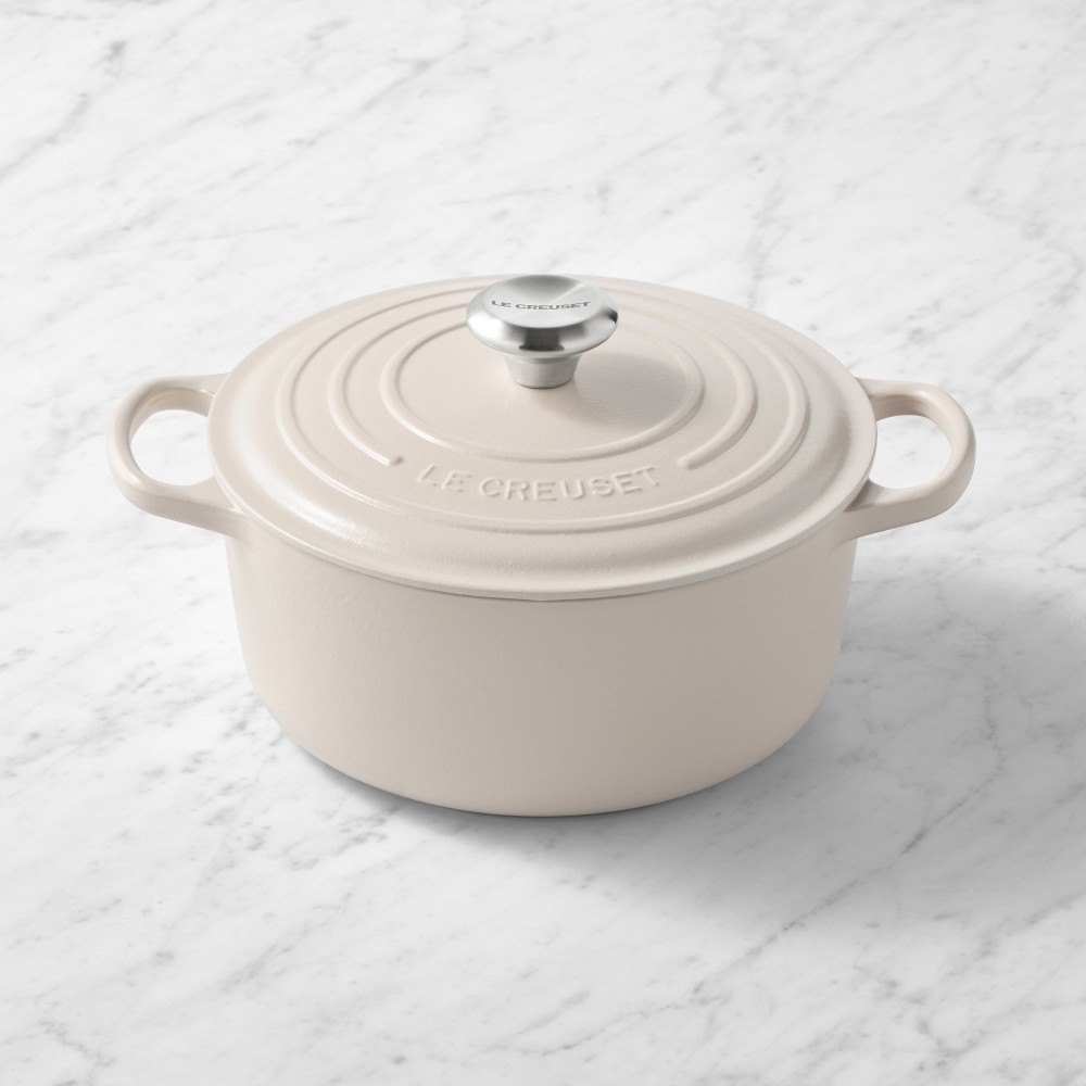 Le Creuset Signature Enameled Cast Iron Round Dutch Oven - 5 1/2-Qt., Brioche