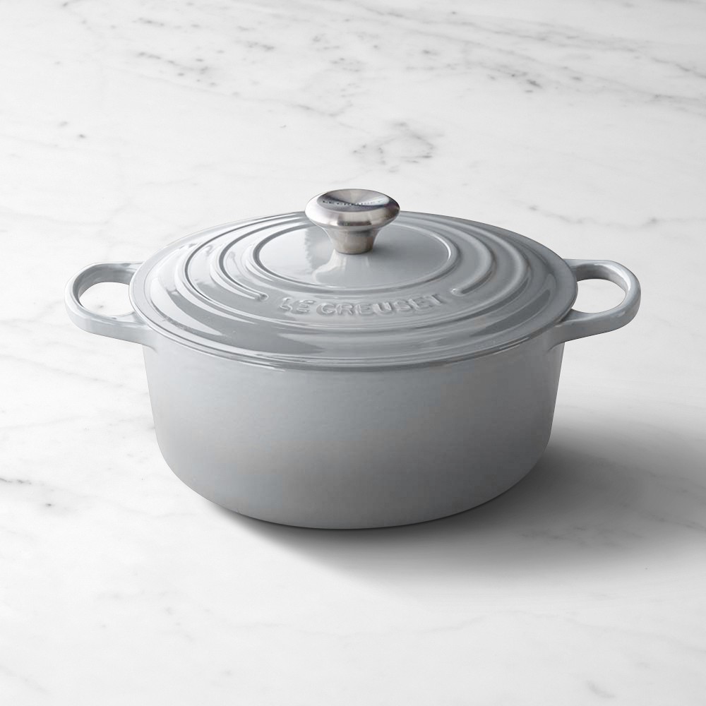 Le Creuset Signature Enameled Cast Iron Round Dutch Oven - 5 1/2-Qt., French Grey