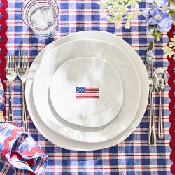 American Flag Appetizer Plates