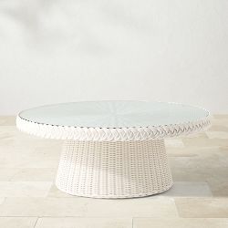 AERIN x Williams Sonoma Home East Hampton AWW Coffee Table (42"), White