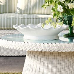 AERIN x Williams Sonoma Home East Hampton AWW Coffee Table (42"), White