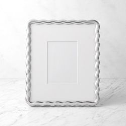 OPEN BOX:Aerin Wave Gallery Frame, 8" x 10", Silver Leaf