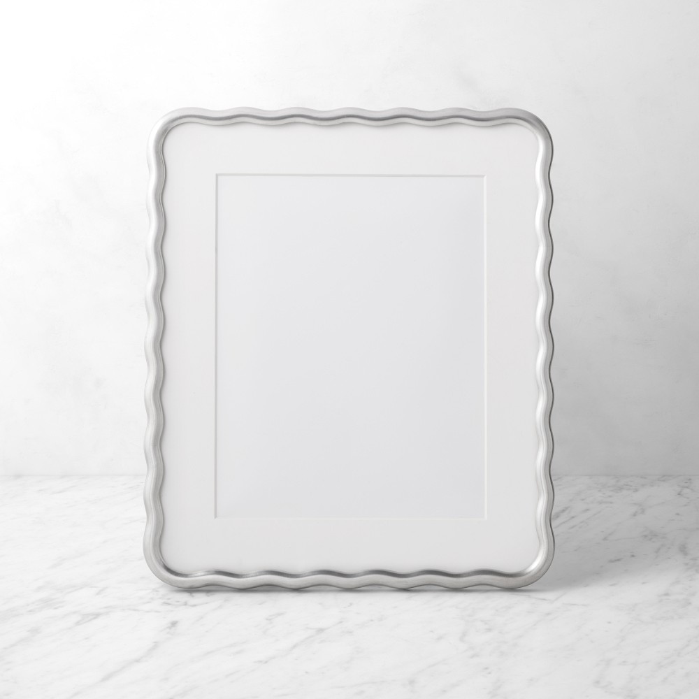 AERIN x Williams Sonoma Home Wave Gallery Picture Frames - 11" x 14", Silver Leaf