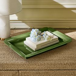 AERIN x Williams Sonoma Home Green Lacquered Tray