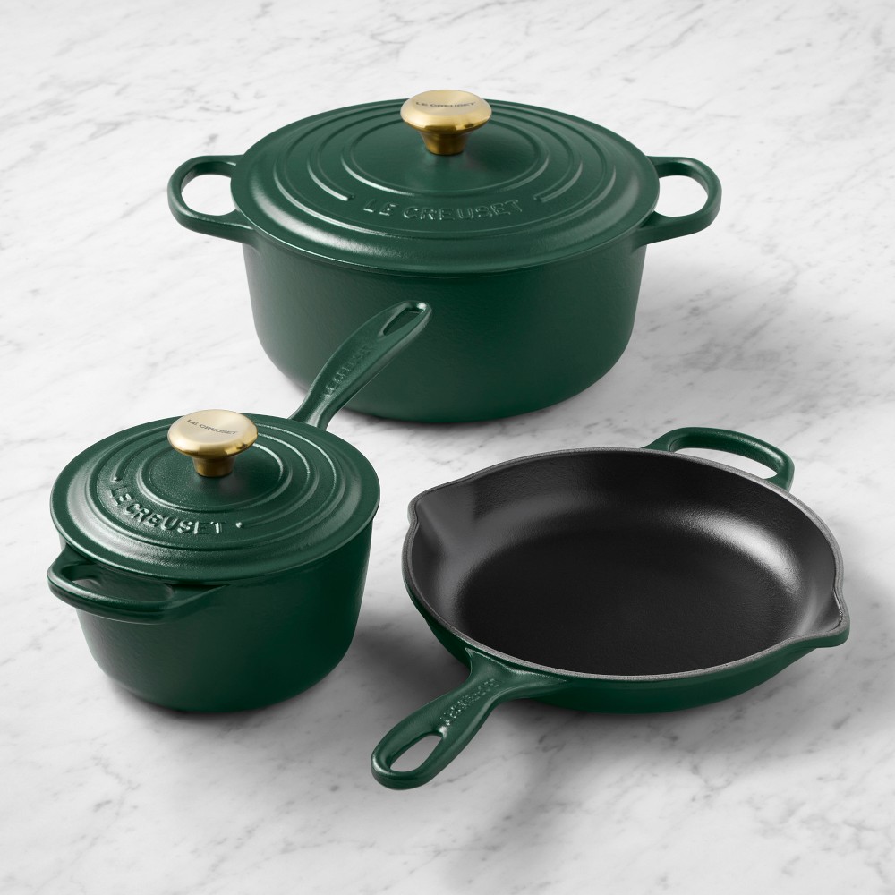 Le Creuset Signature Enameled Cast Iron 5-Piece Cookware Set - Foret