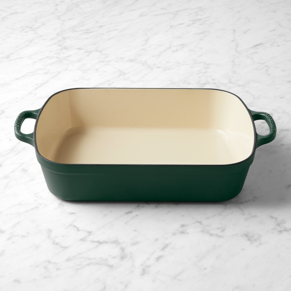Le Creuset Cast Iron Rectangular Roasting Pan - Forest