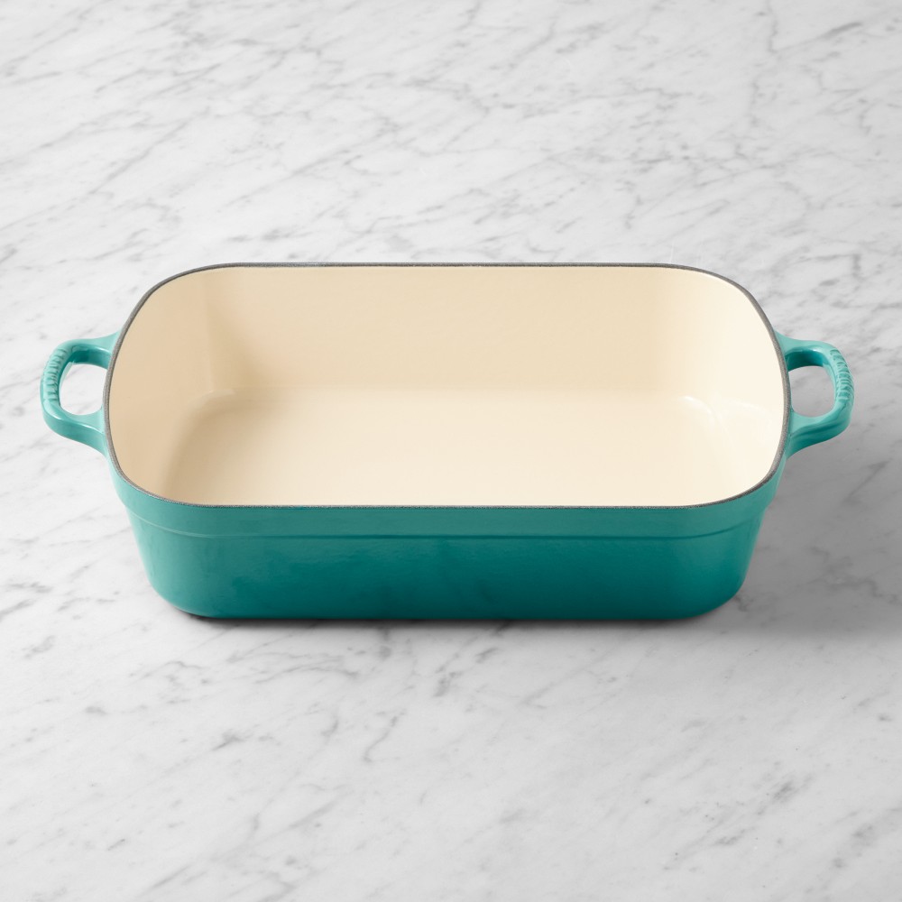Le Creuset Signature Enameled Cast Iron Rectangular Roasting Pan, 5 1/4-Qt. - 5 1/4-Qt., Riviera