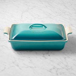 Le Creuset Heritage Stoneware Rectangular Covered Casserole, 4-Qt.