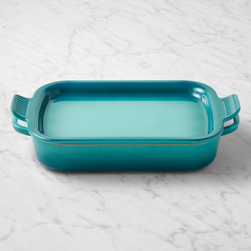 Le Creuset Shallow Rectangular Dish with Platter Lid 3 Qt., Riviera