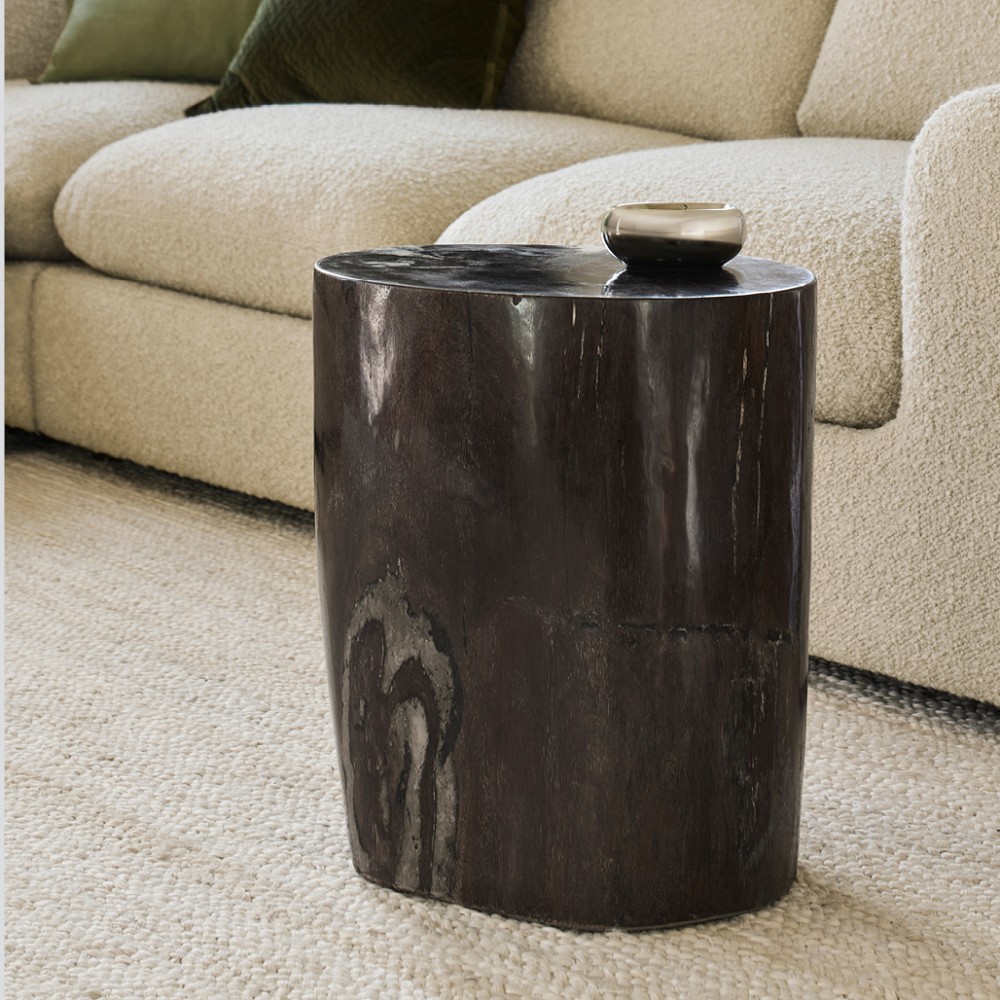 Petrified Wood Stool, Espresso (8"-10") by Williams Sonoma Home