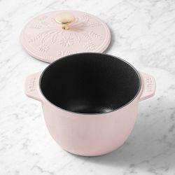 Staub Enameled Cast Iron Floral Petite French Oven, 1 1/2-Qt.