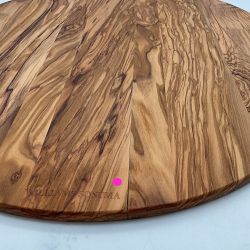 OPEN BOX: Olivewood Round Cheese Board, Large