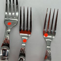 OPEN BOX: Jean Dubost Laguiole 20-Piece Flatware Set, White