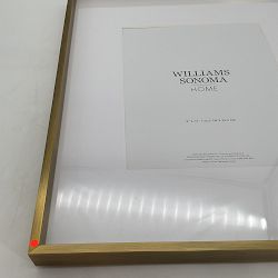 OPEN BOX: Polished Nickel Gallery Frames with Antique Brass, 8" X 10"