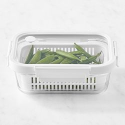 Hold Everything Fridge Colander and Glass Storage Container, Small