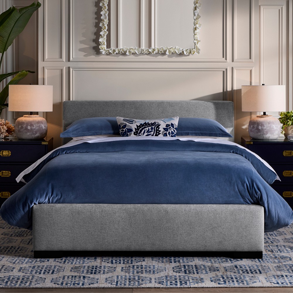 Robertson Nontufted Upholstered Bed & Headboard by Williams Sonoma Home