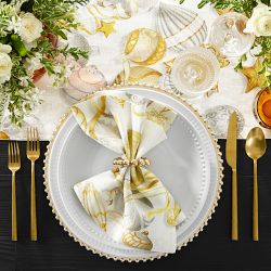 Gold Ornament Napkins, Set of 4