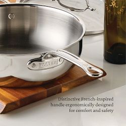 Hestan ProBond Luxe Professional Clad Stainless-Steel Saucier, 2-Qt.