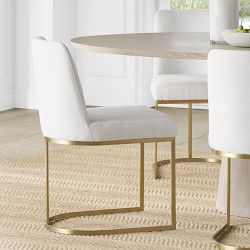 Bradley Upholstered Curved Back Dining Side Chair