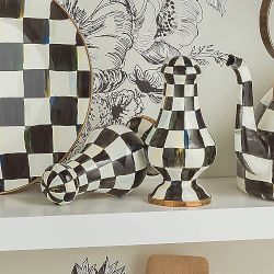 Mackenzie-Childs Courtly Check Large Salt &amp; Pepper Shakers