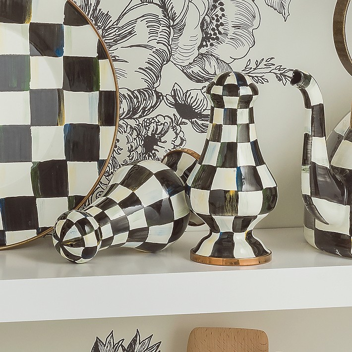 Mackenzie-Childs Courtly Check Salt & Pepper | Williams Sonoma