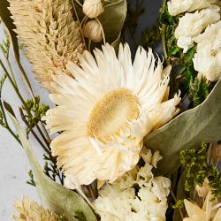 Dried &amp; Preserved White Floral Bouquet