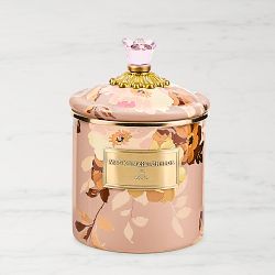 MacKenzie Childs Wild Rose Mauve Small Canister