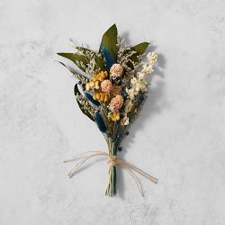 Dried & Preserved Blue & Yellow Floral Bouquet