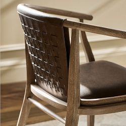 Sutton Woven Leather Armchair