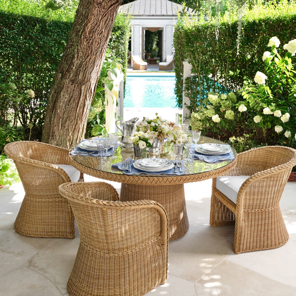 AERIN x Williams Sonoma Home East Hampton Dining Table (60") by Williams Sonoma Home