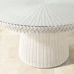 AERIN x Williams Sonoma Home East Hampton Dining Table (60"), White