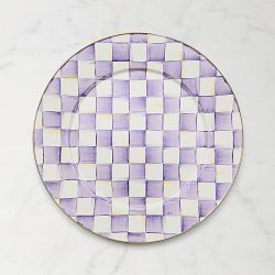 MacKenzie-Childs Violet Check Platter