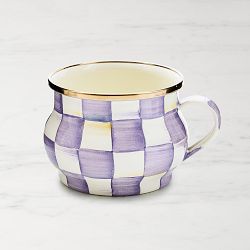 MacKenzie-Childs Violet Check Teacup