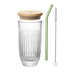 La Rochere Ouessant Smoothie Glass &amp; Straw