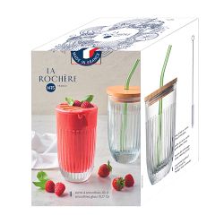 La Rochere Ouessant Smoothie Glass &amp; Straw