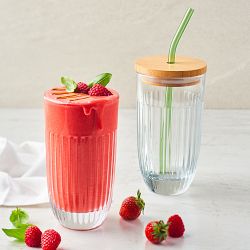 La Rochere Ouessant Smoothie Glass &amp; Straw
