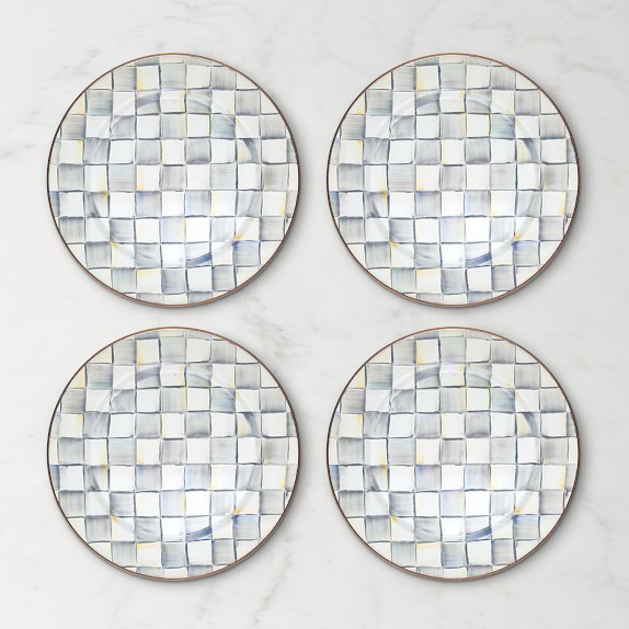 MacKenzie-Childs Sterling Check Chargers by Williams Sonoma Home
