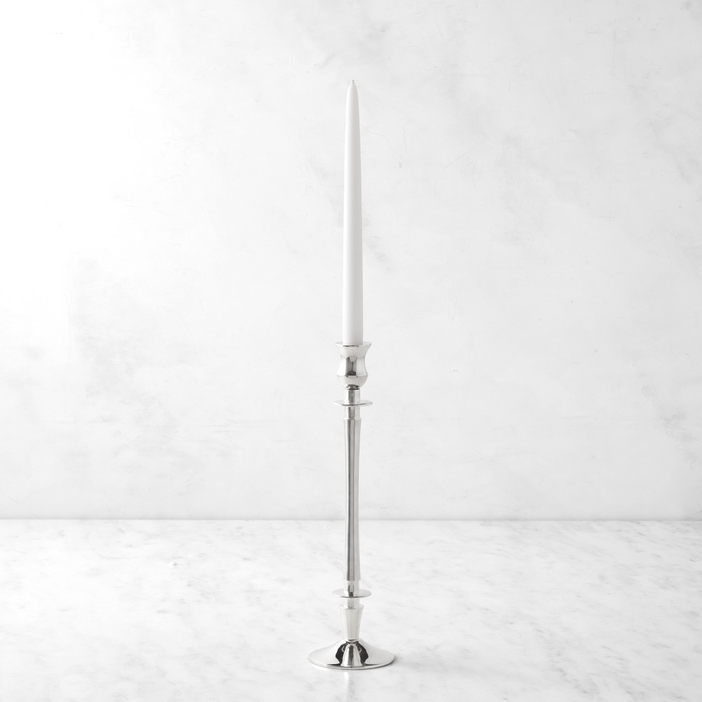 Heirloom Silver Taper Holders - Extra-Tall