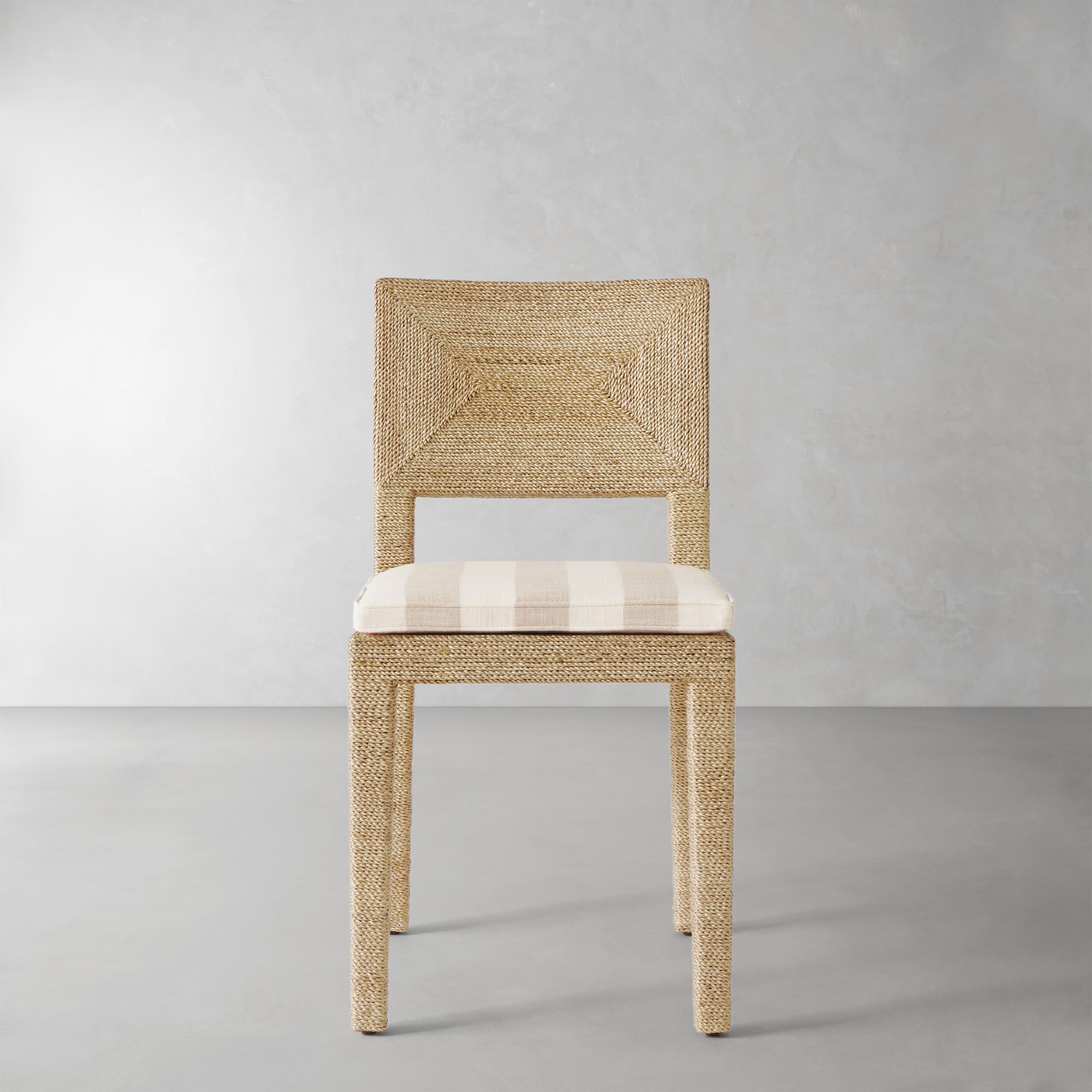 Basketweave Cabana Stripe, Stone