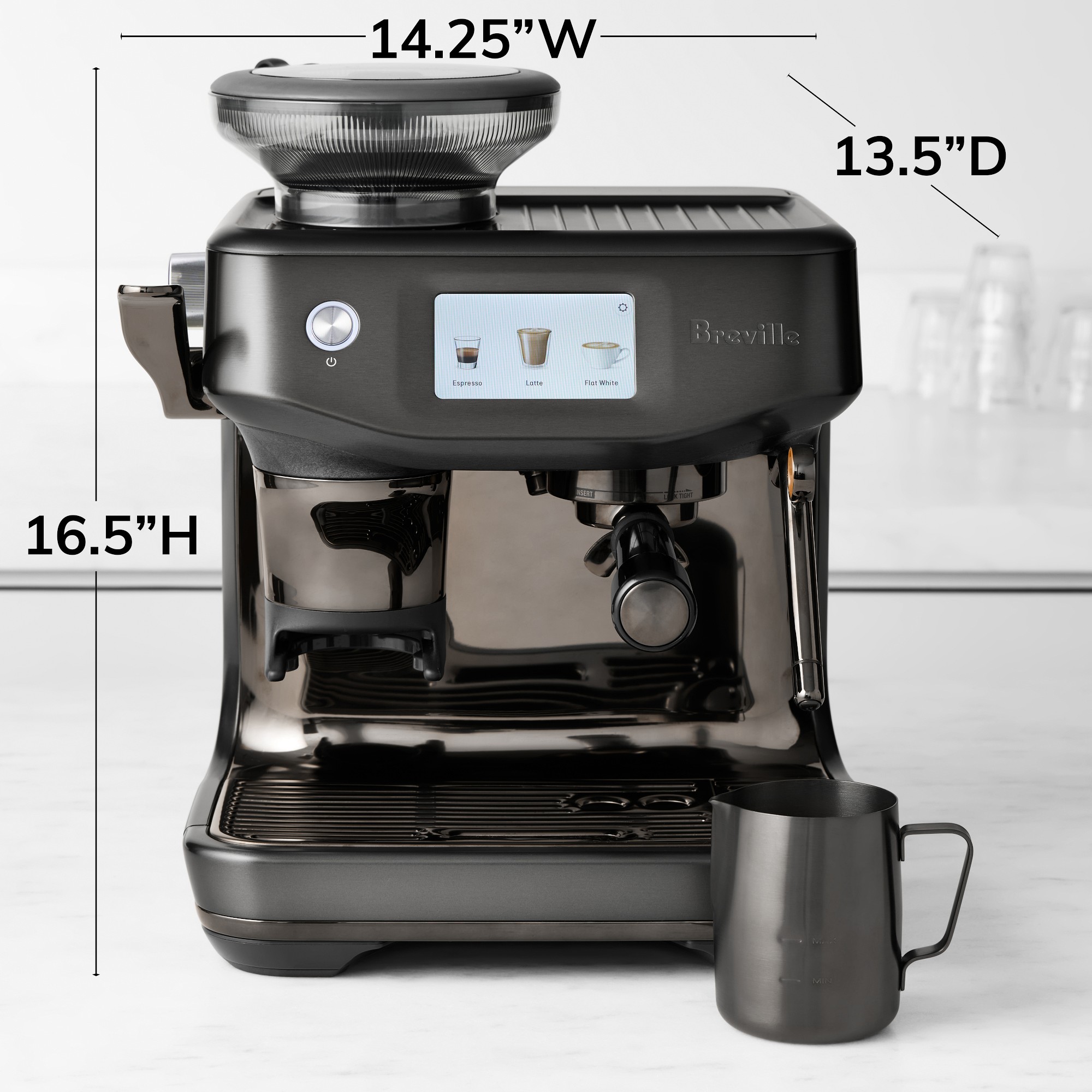 Breville Barista Touch Impress Espresso Machine, Noir Sansujyuku sansujyuku.com