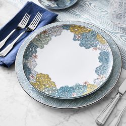 Scalamandré x Williams Sonoma Sea of Trees Charger