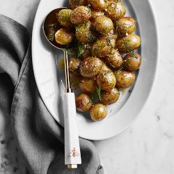 Honeycomb Marble Salad Servers