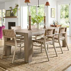 Montauk Parsons Rectangular Dining Table (82"-118")