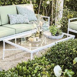 Bridgehampton Outdoor Coffee Table, White (54")