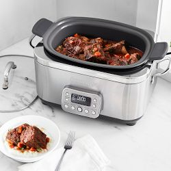 GreenPan™ Premiere Stainless-Steel Slow Cooker, 6-qt