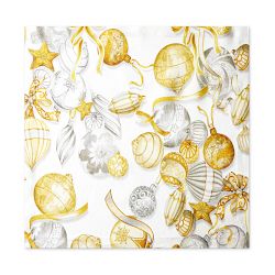 Gold Ornament Napkins, Set of 4