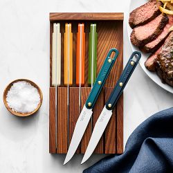 GreenPan™ Stanley Tucci™ Steak Knives with Wood In-Drawer Block, Set of 6